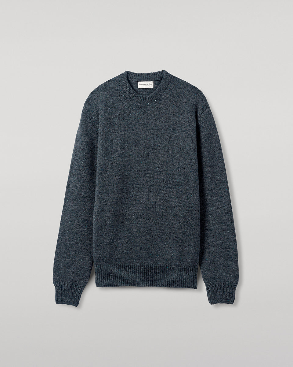 Blue Donegal Cashmere Marl Jumper