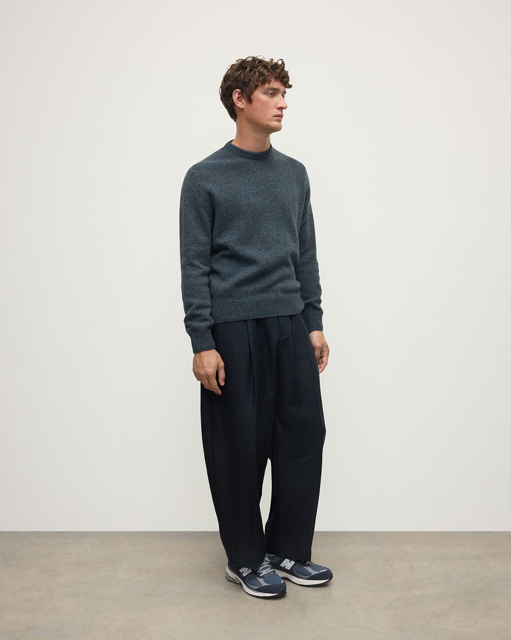 Blue Donegal Cashmere Marl Jumper