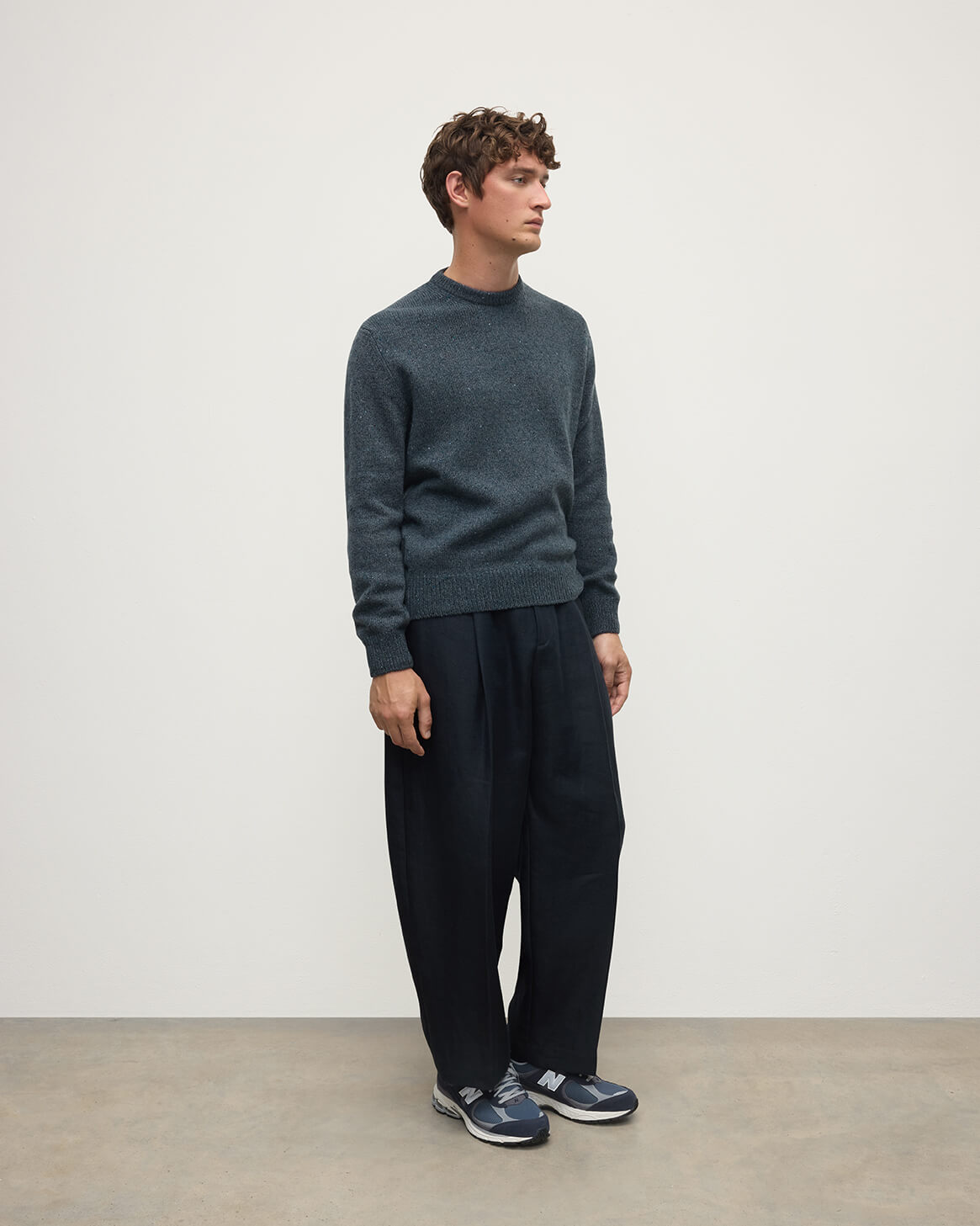 Blue Donegal Cashmere Marl Jumper