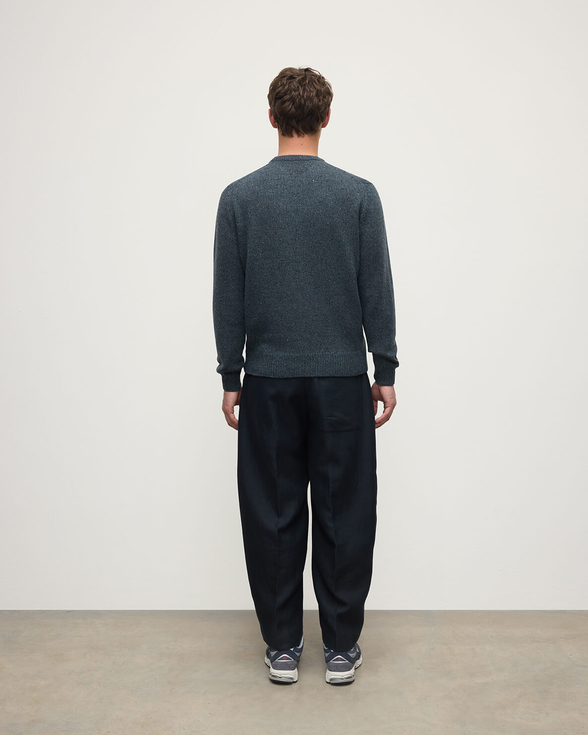 Blue Donegal Cashmere Marl Jumper