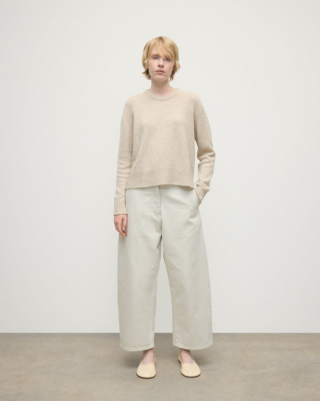 Donegal Cashmere Cream Jumper