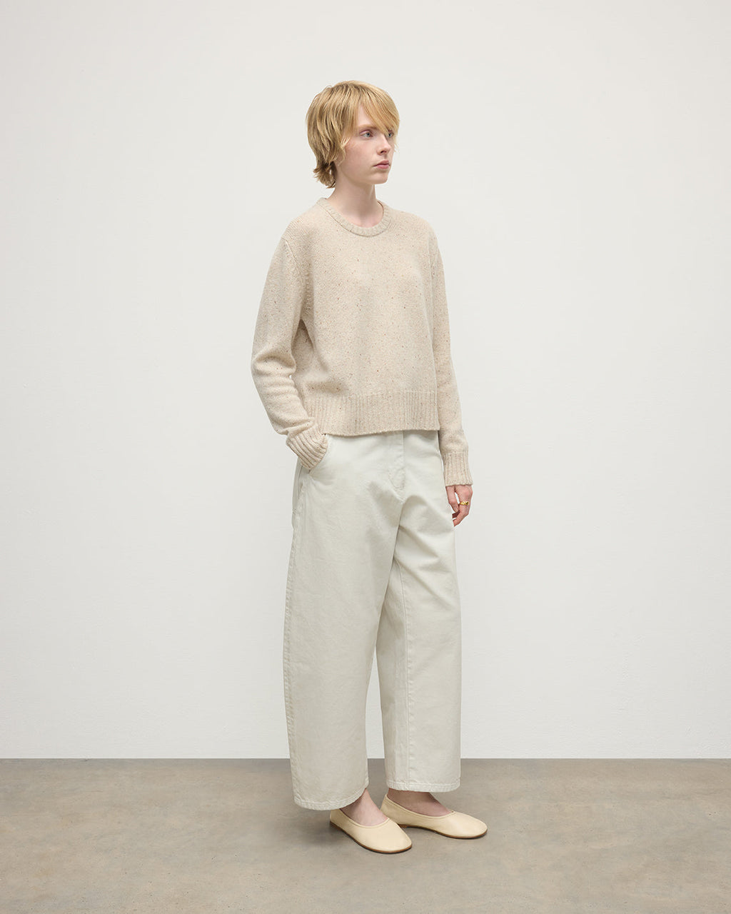 Donegal Cashmere Cream Jumper