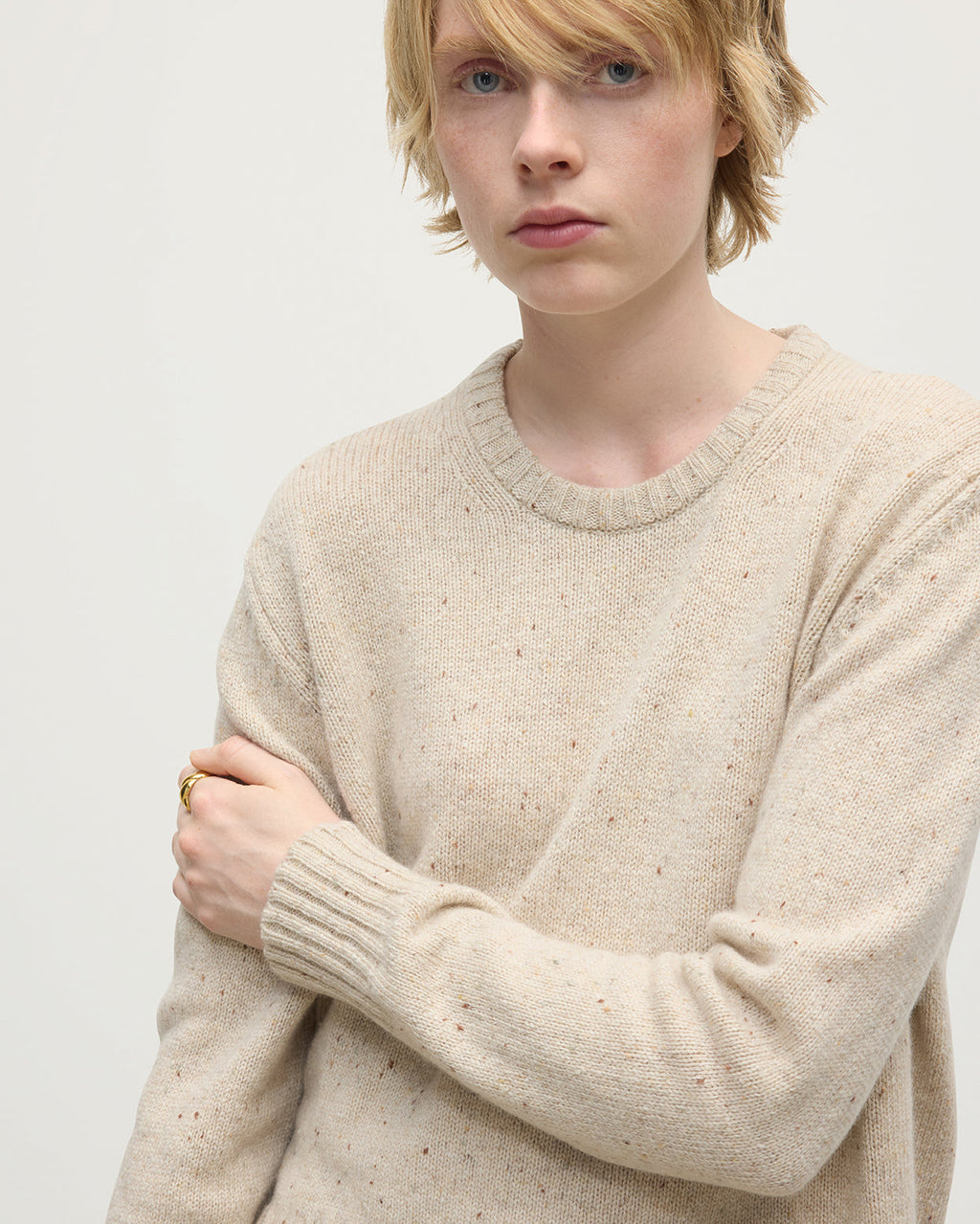 Donegal Cashmere Cream Jumper