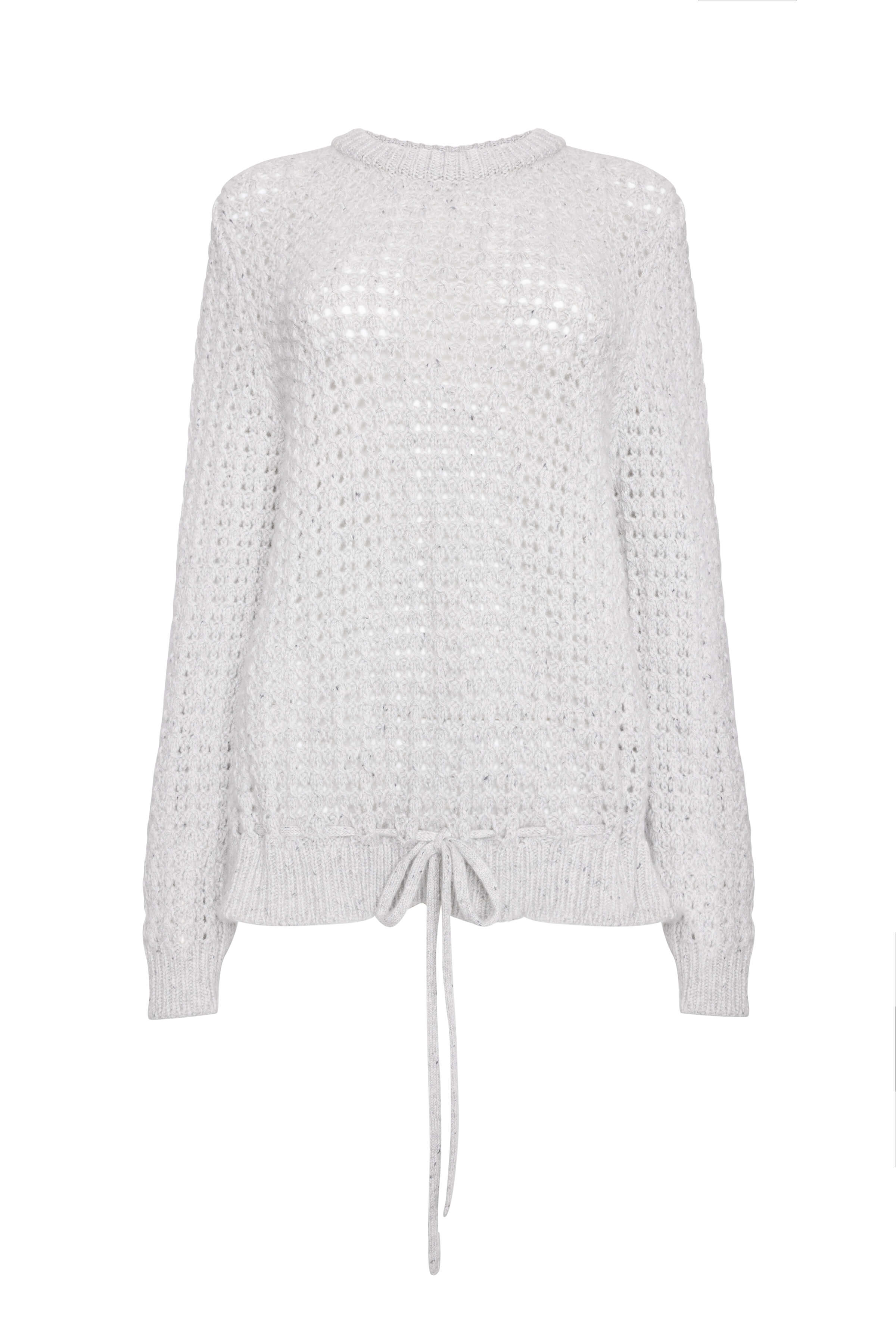 Donegal Cashmere Crochet Jumper