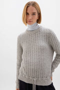 Donegal Cashmere Crochet Jumper