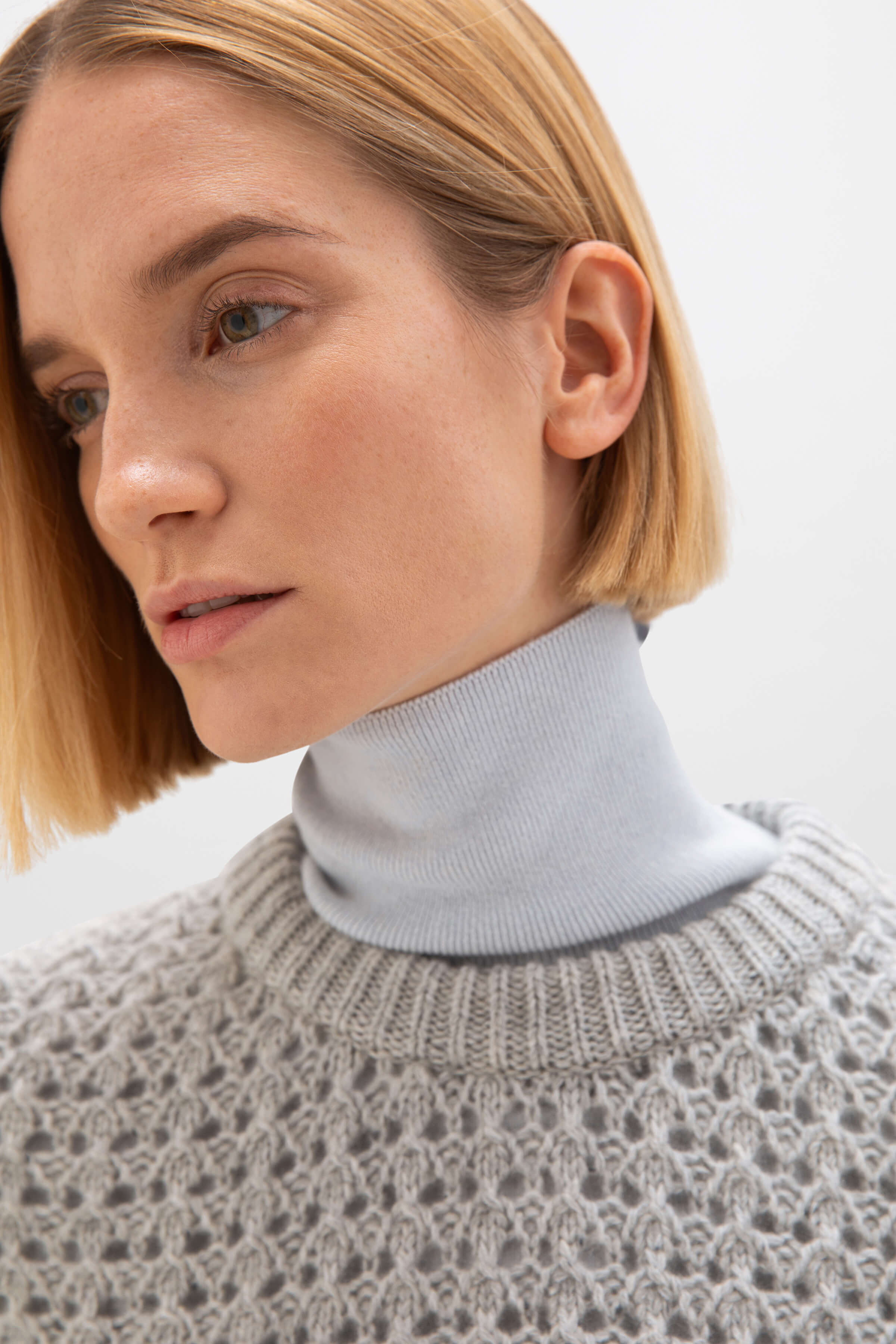 Donegal Cashmere Crochet Jumper