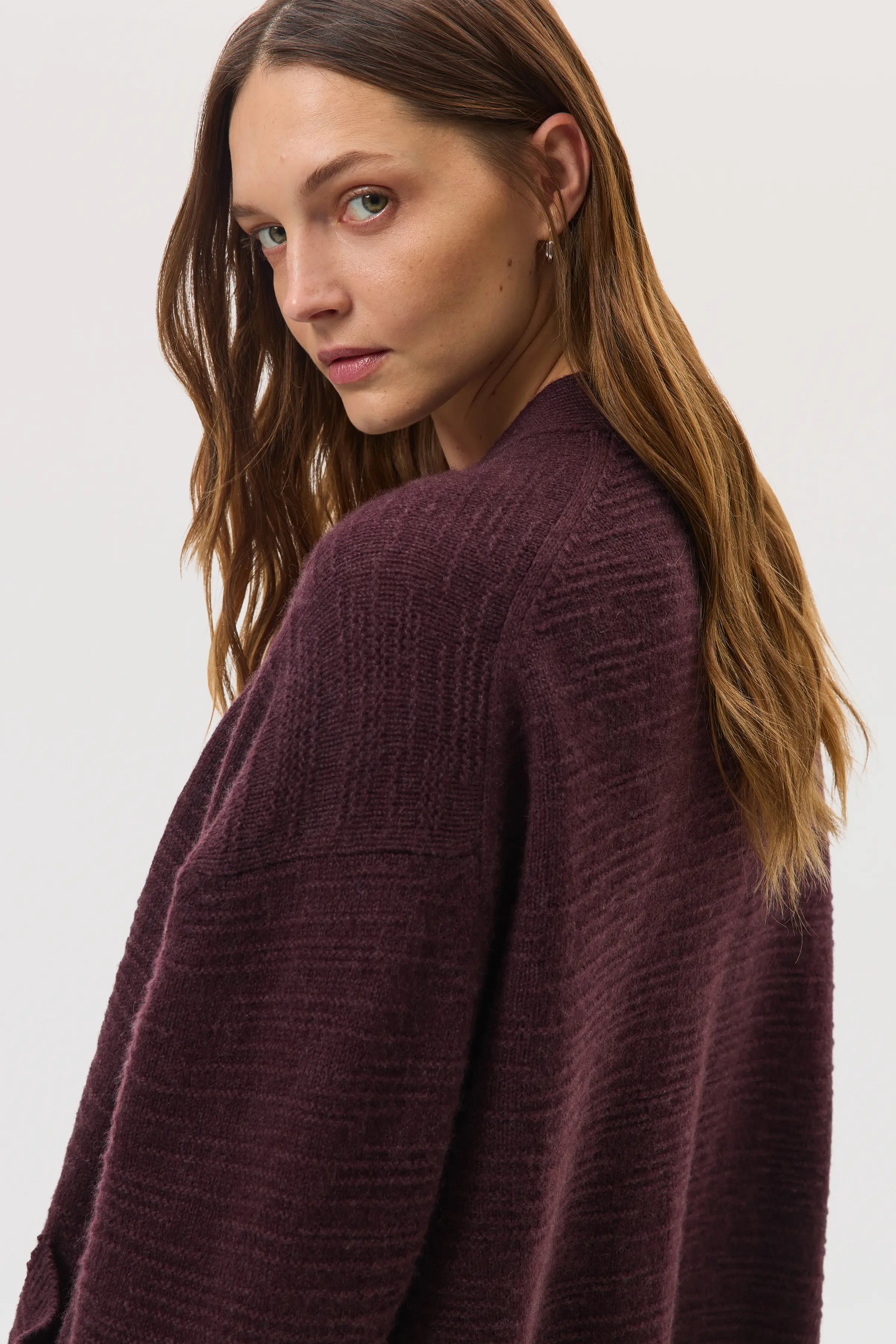Textured Cashmere Cardigan