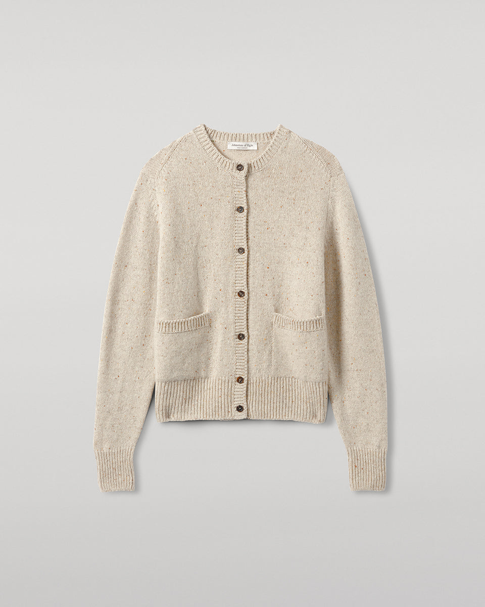 Donegal Cashmere Cream Cardigan