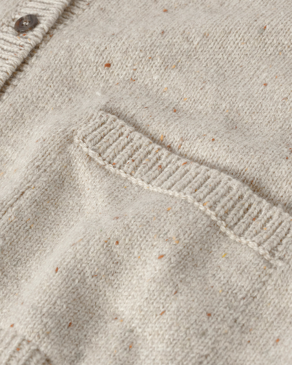 Donegal Cashmere Cream Cardigan