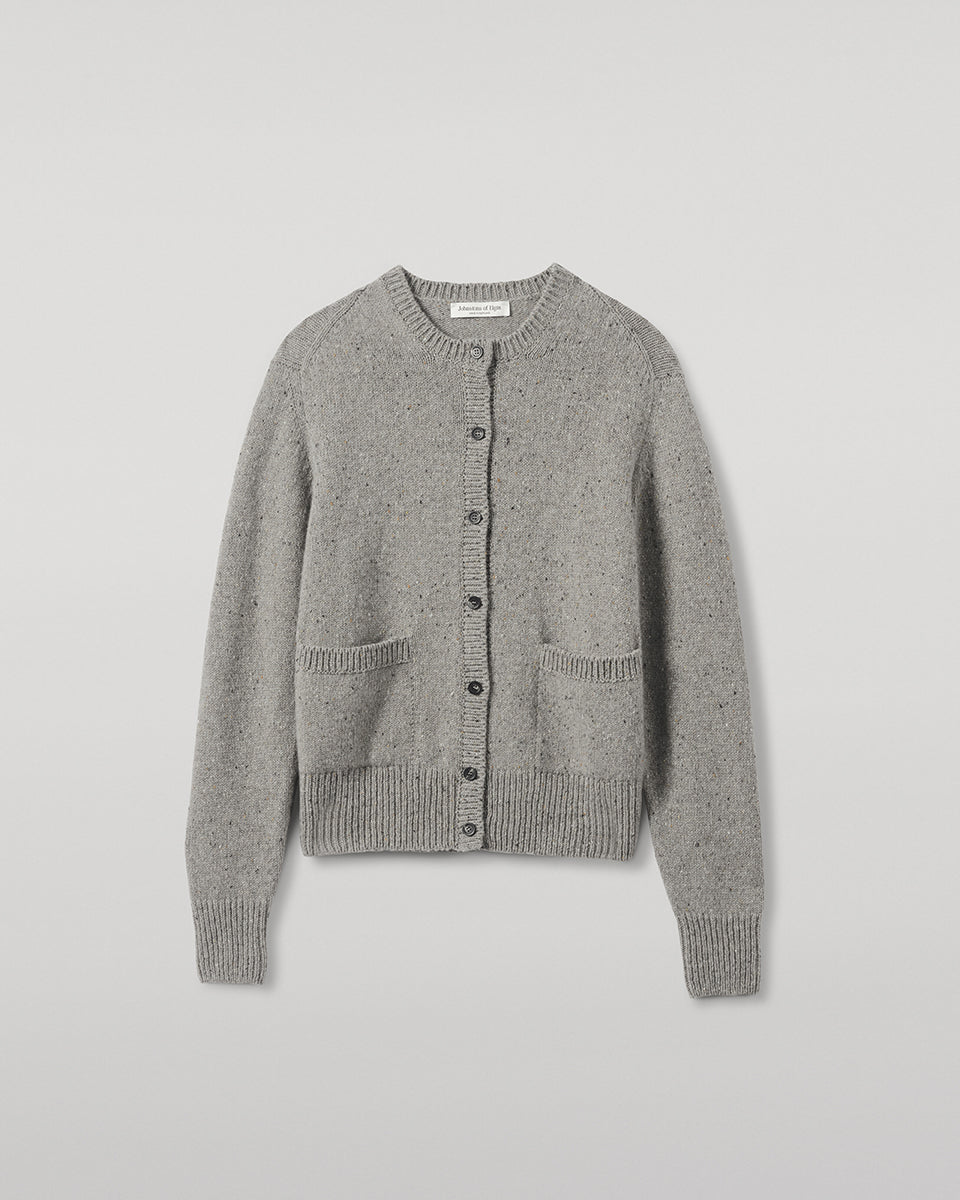Donegal Cashmere Grey Cardigan