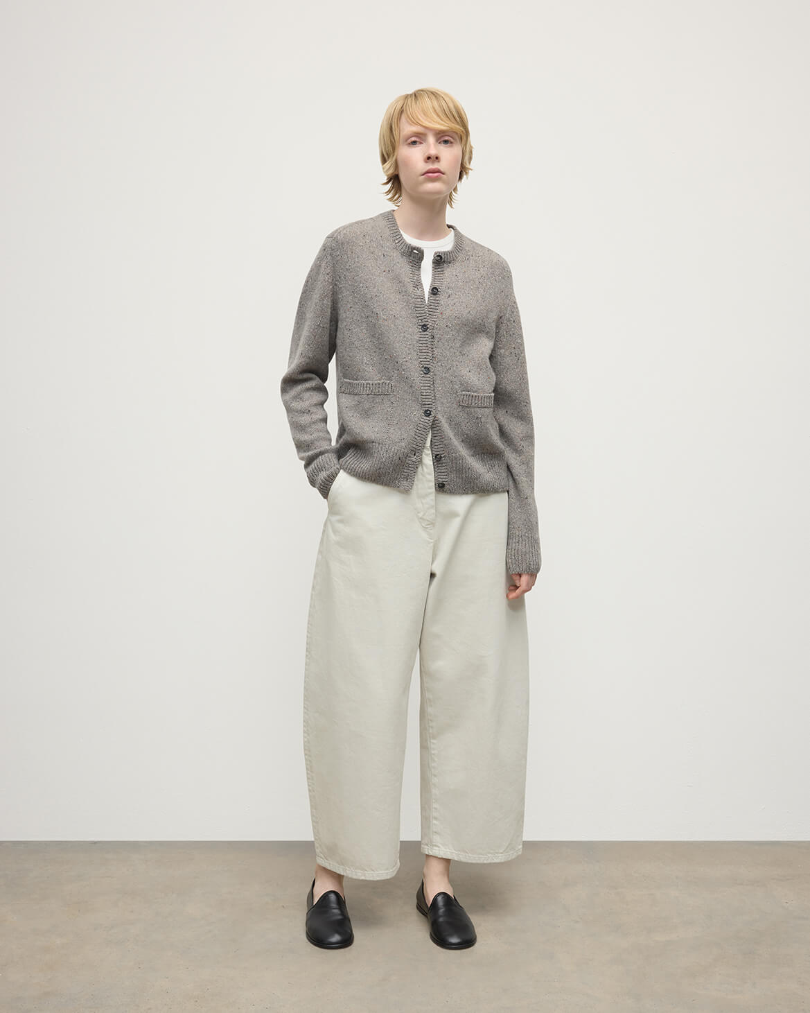 Donegal Cashmere Grey Cardigan