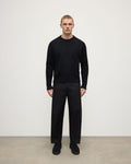 Ribbed Black Cashmere Jumper