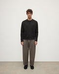 Ribbed Cashmere Dark Grey Cardigan