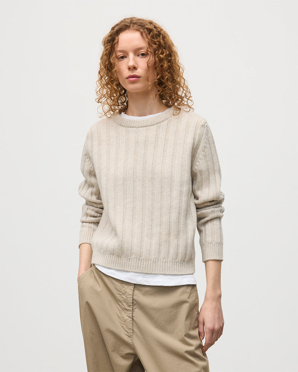 Lecht Natural Cashmere Crew Jumper