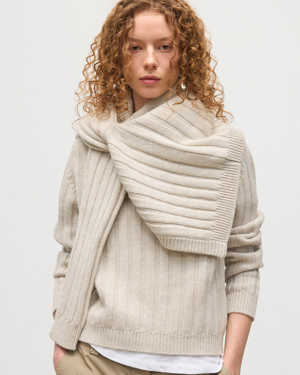 Lecht Natural Cashmere Crew Cardigan