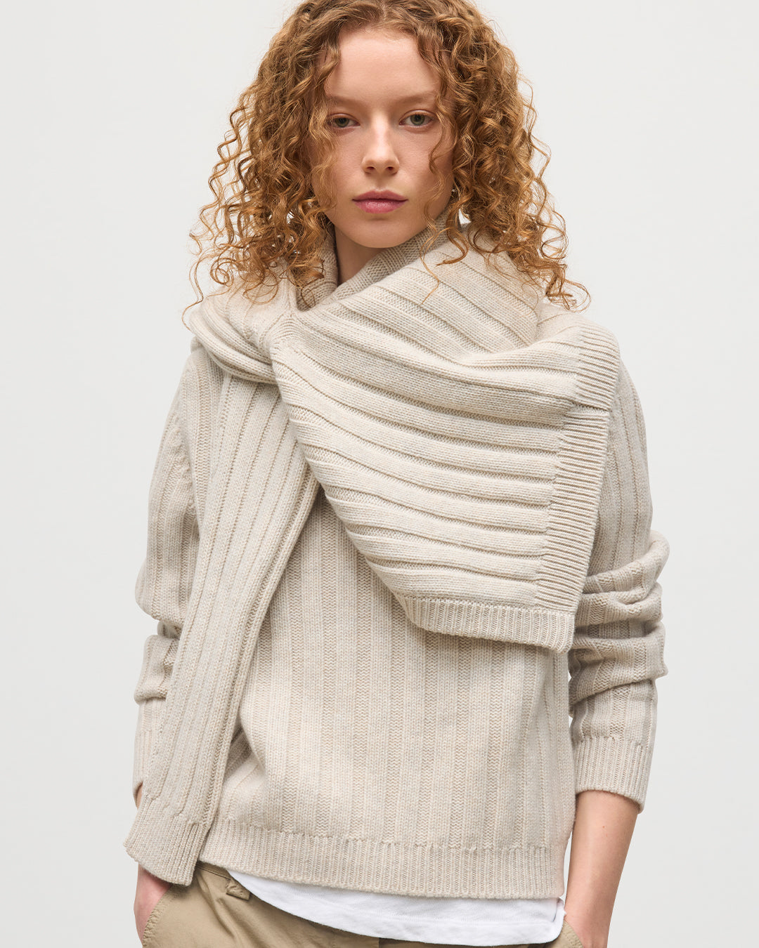Lecht Natural Cashmere Crew Cardigan