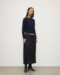 Lecht Dark Navy Cashmere Crew Jumper