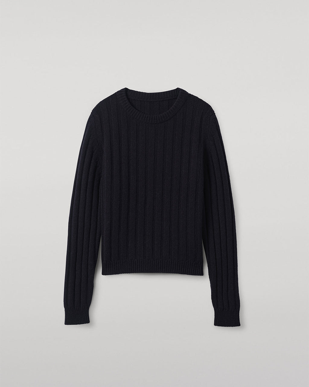 Lecht Dark Navy Cashmere Crew Jumper