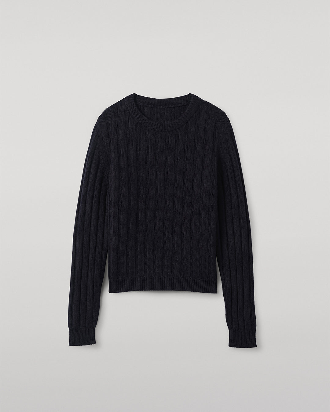 Lecht Dark Navy Cashmere Crew Jumper