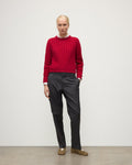 Lecht Red Cashmere Crew Jumper