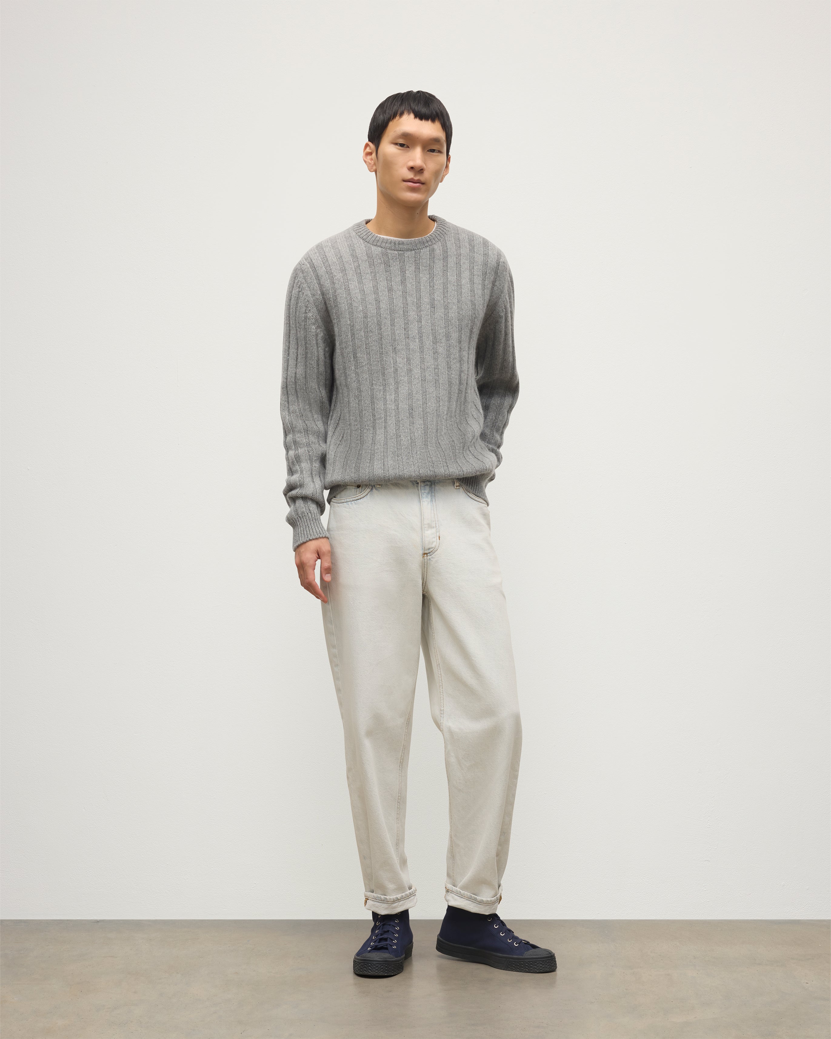 Peel Grey Cashmere Jumper