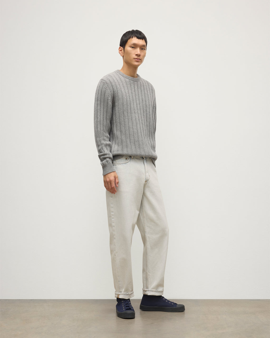Peel Grey Cashmere Jumper
