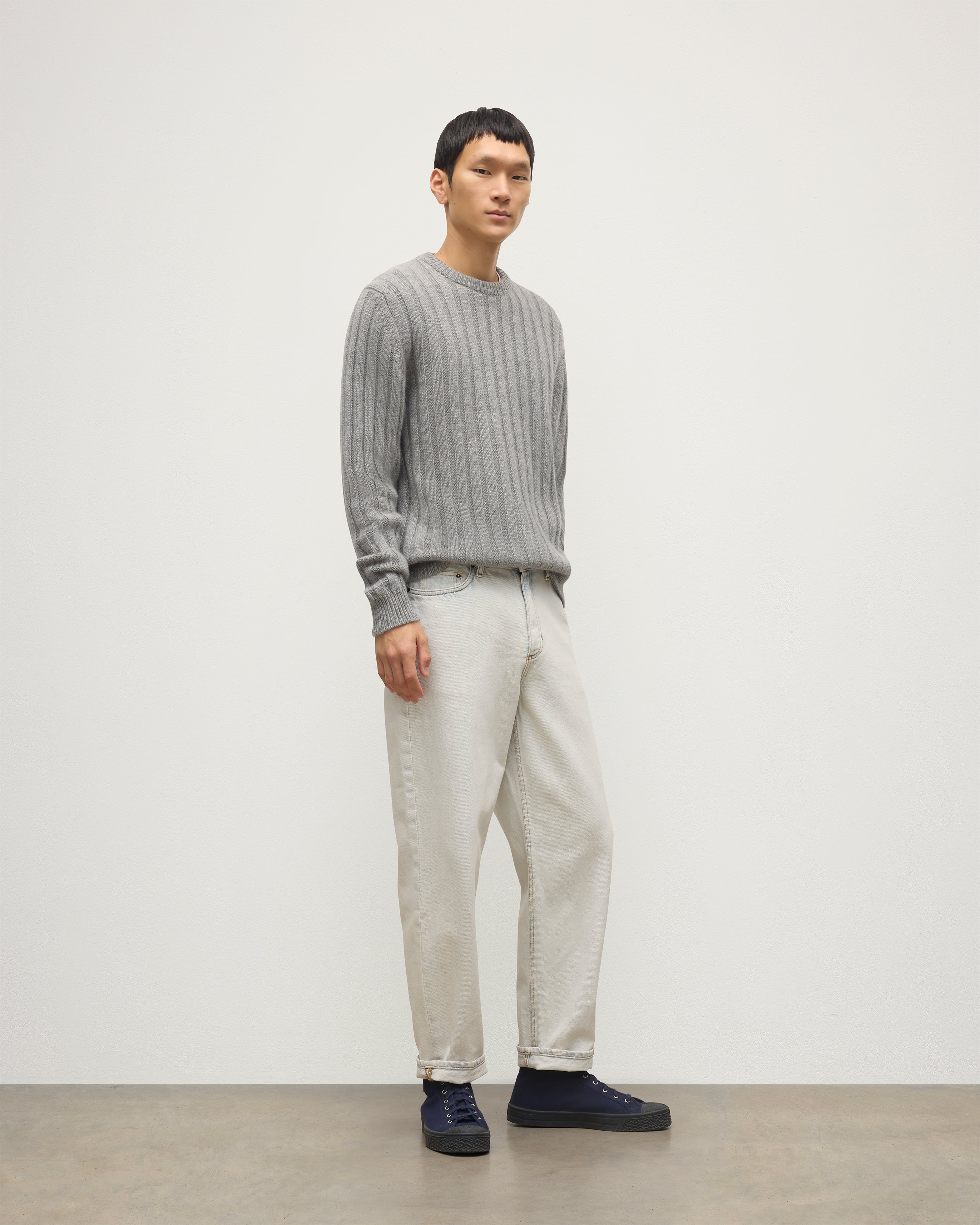 Peel Grey Cashmere Jumper