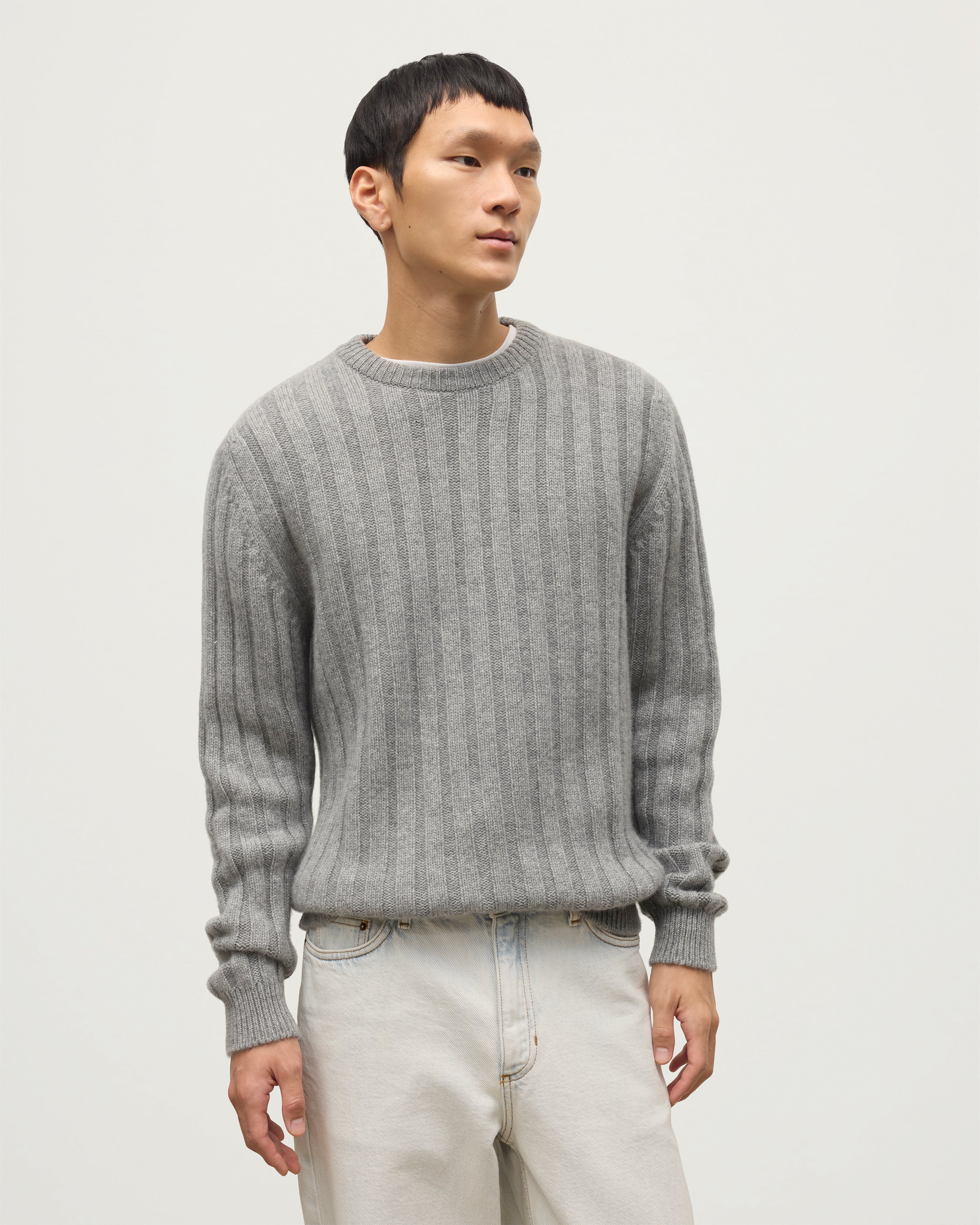 Peel Grey Cashmere Jumper