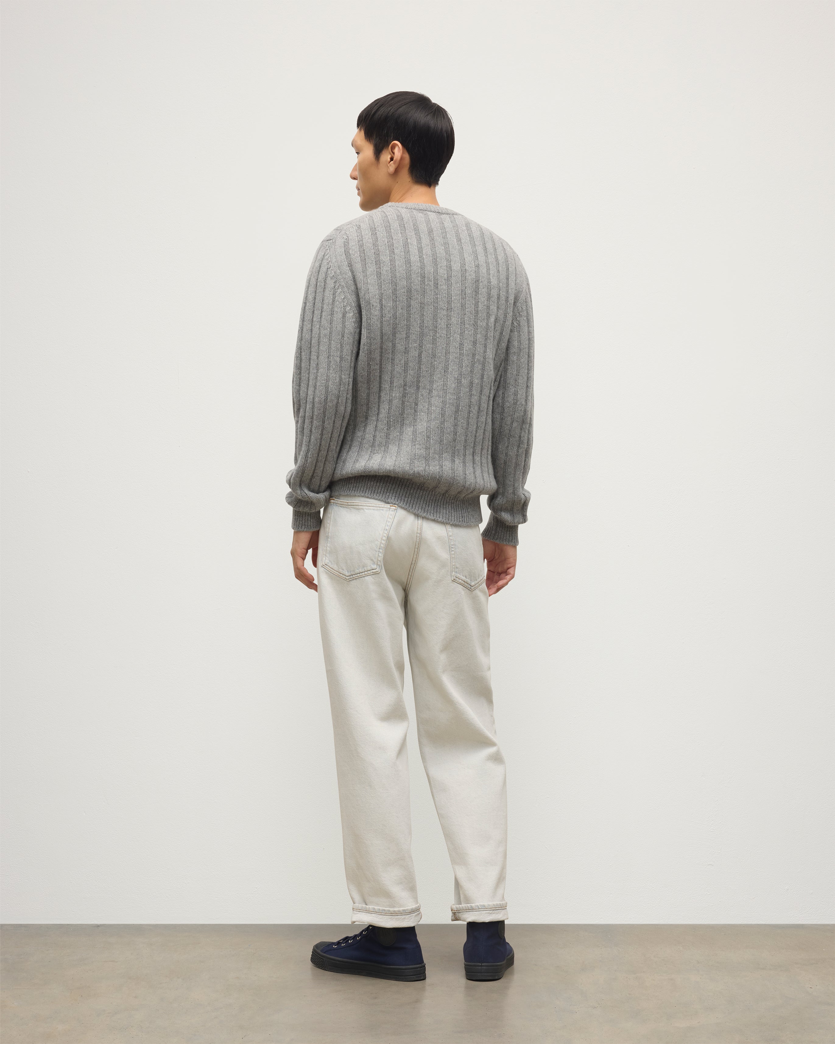 Peel Grey Cashmere Jumper