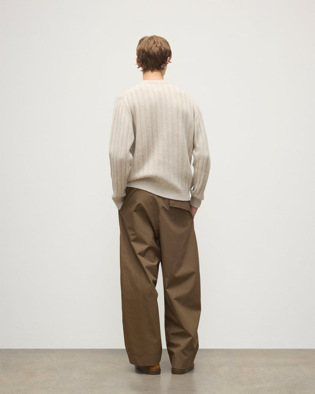 Calder Natural Cable Cashmere Jumper