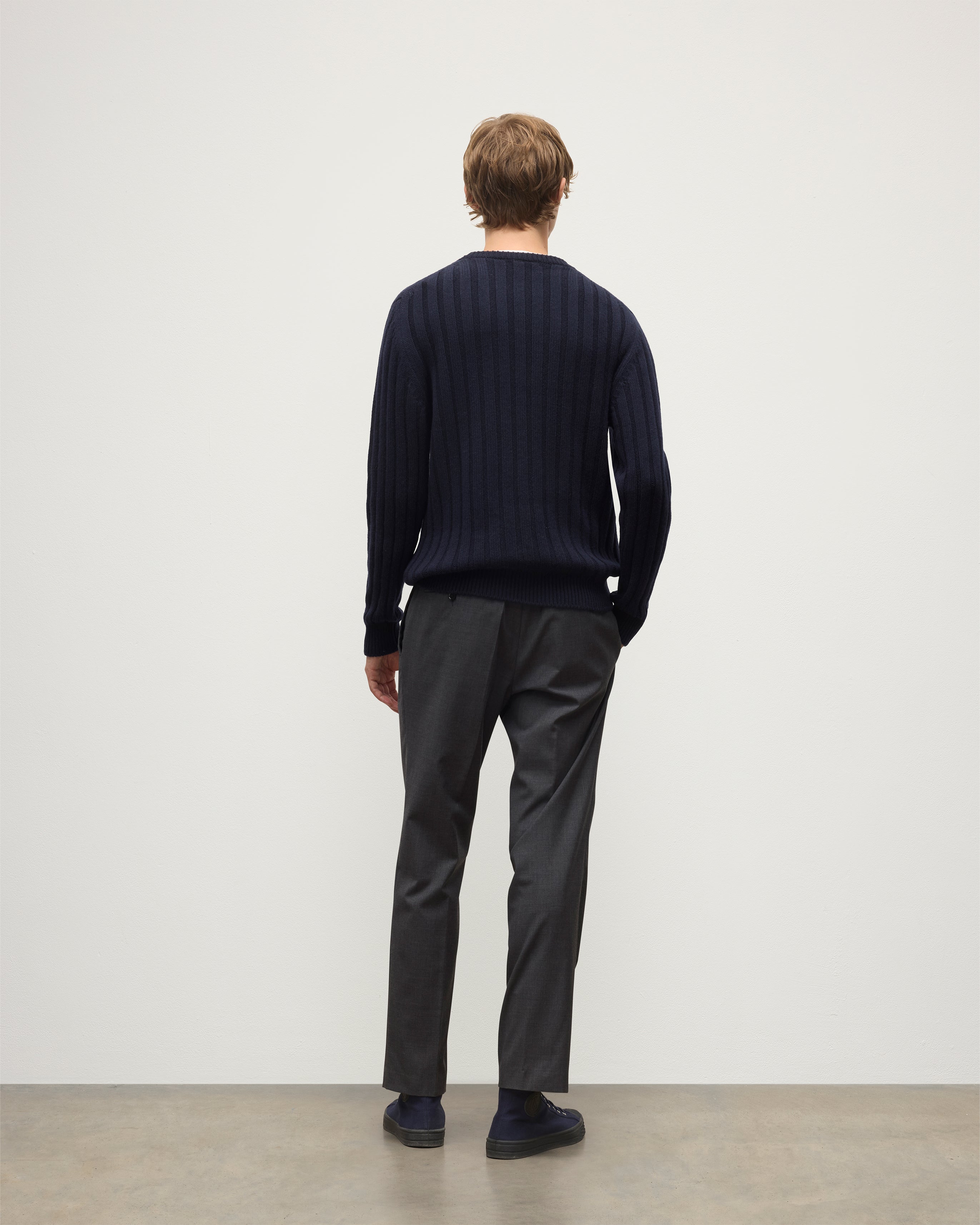 Peel Dark Navy Cashmere Jumper
