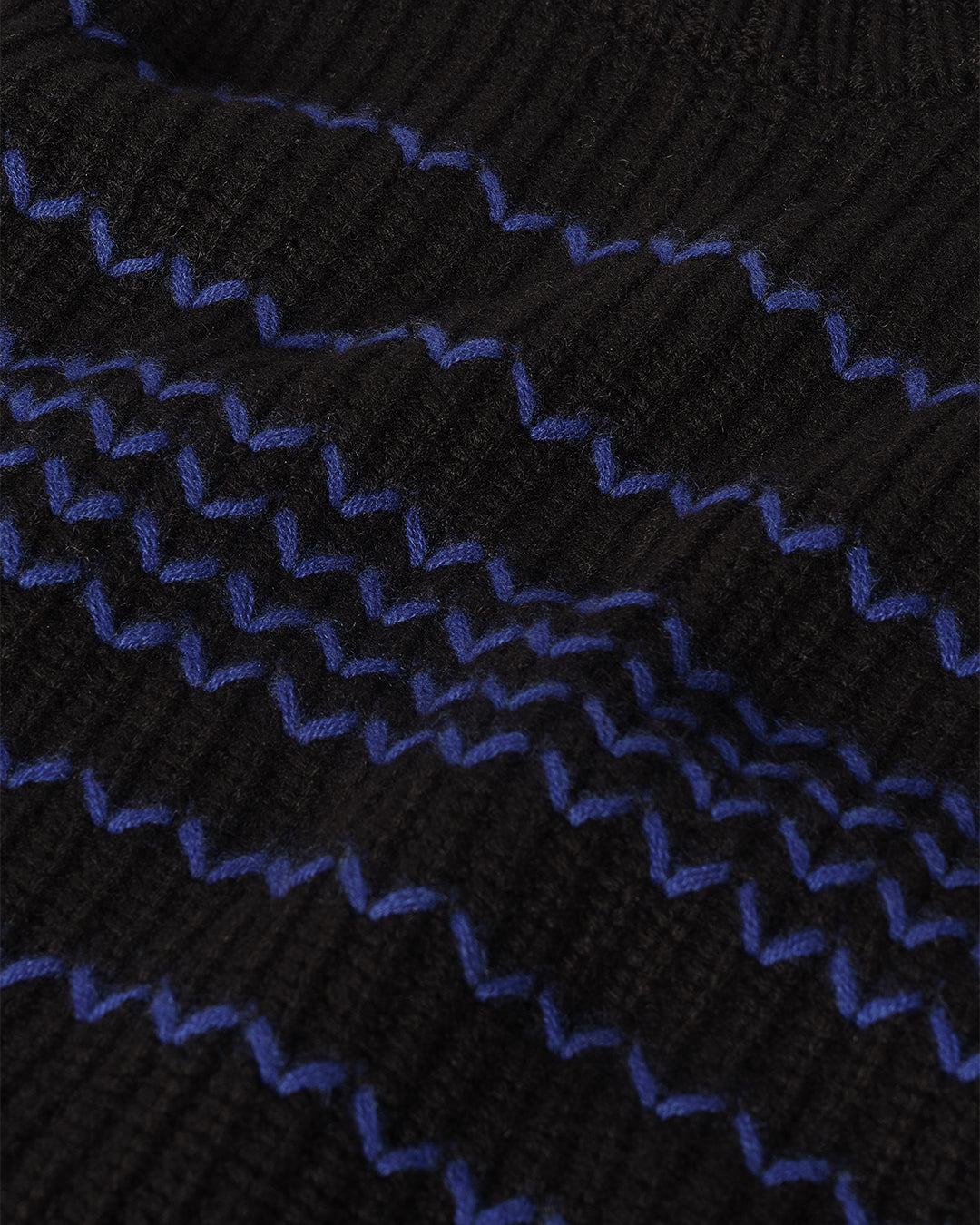 Summit Black & Blue Cashmere Jumper