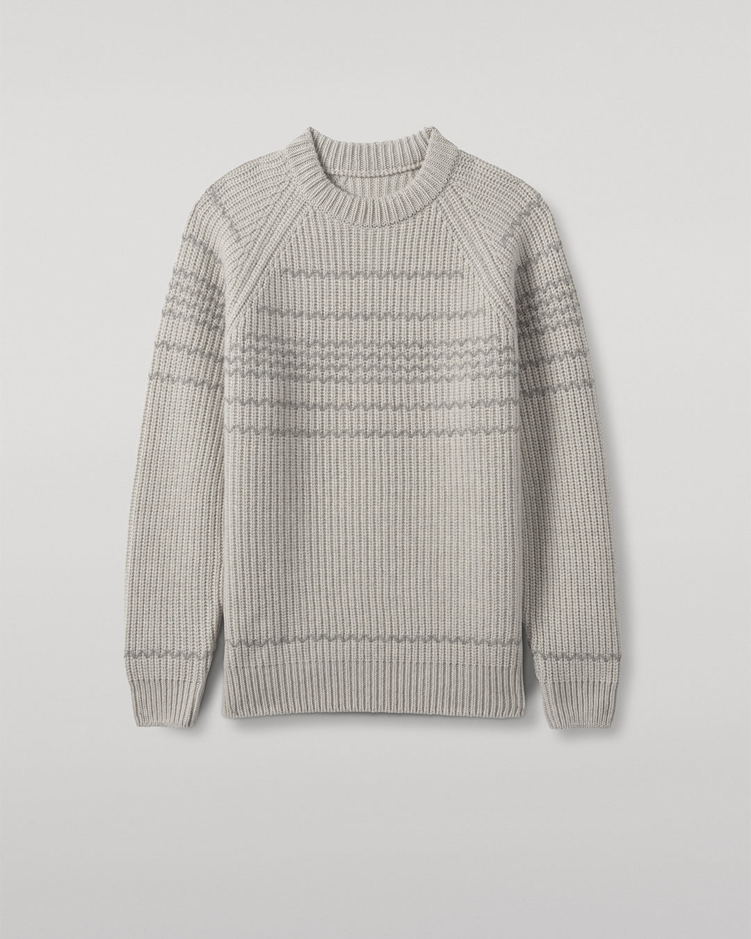 Summit Natural & Grey Cashmere Jumper