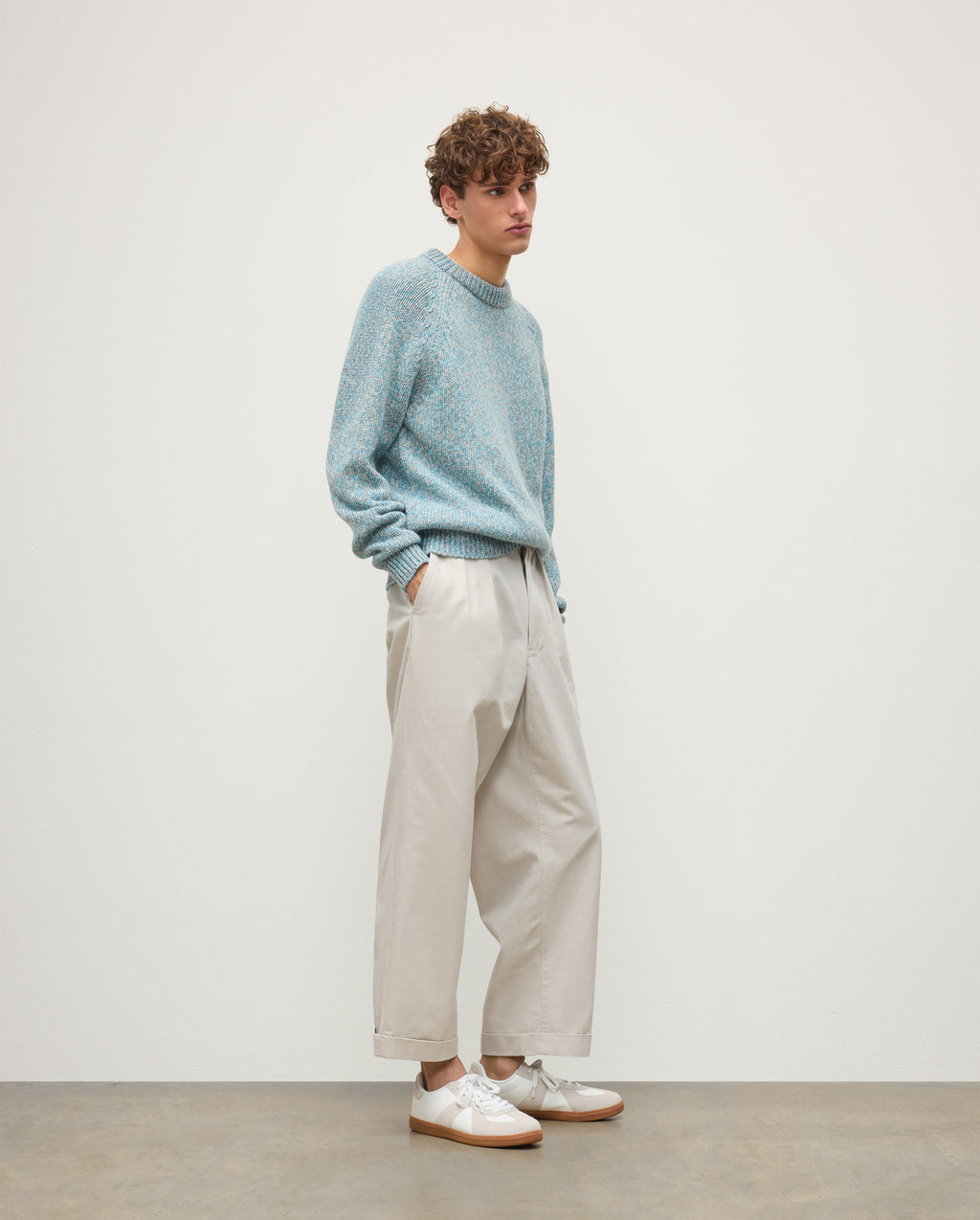 Fyfe Bright Blue Cashmere Jumper