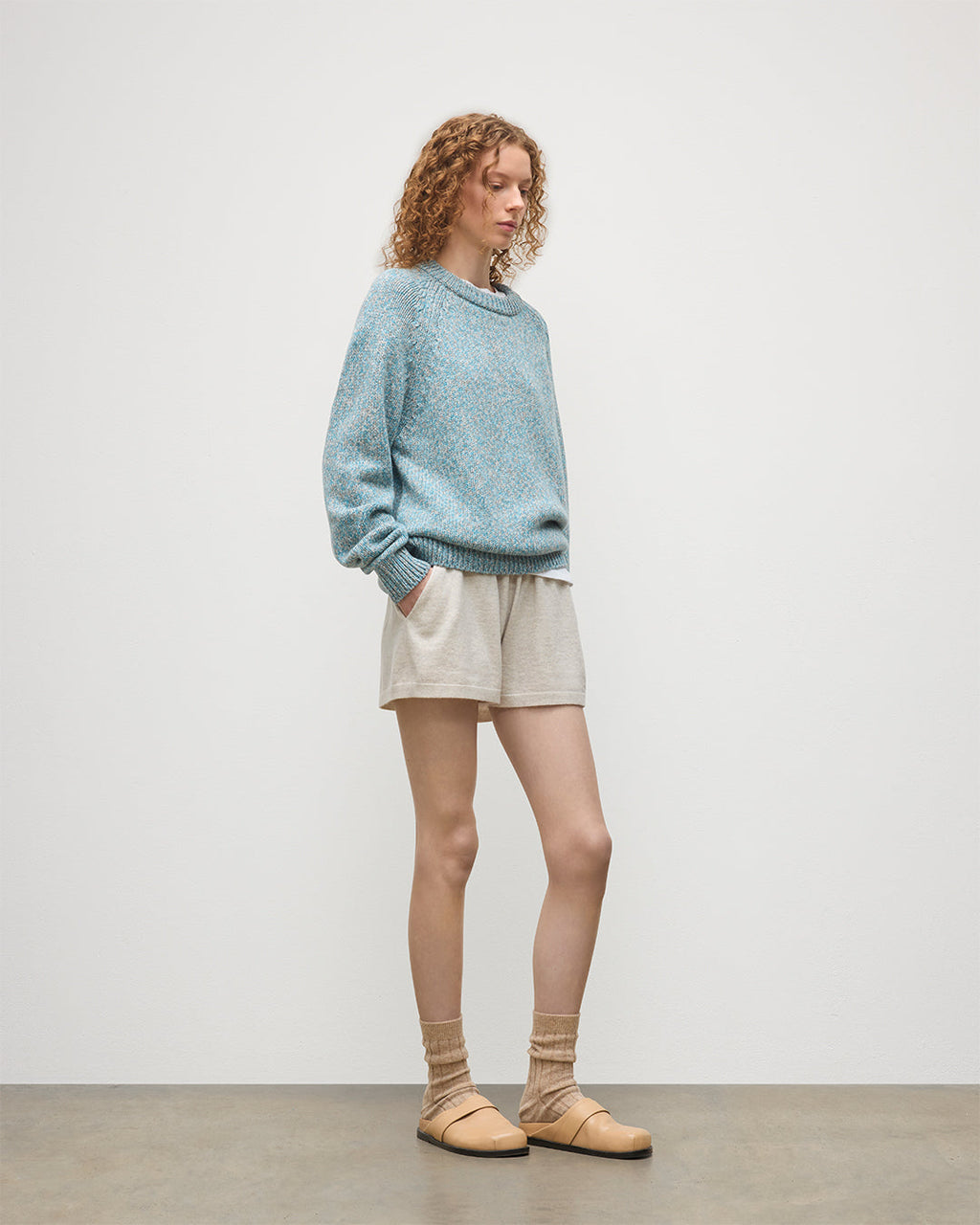 Fyfe Bright Blue Cashmere Jumper