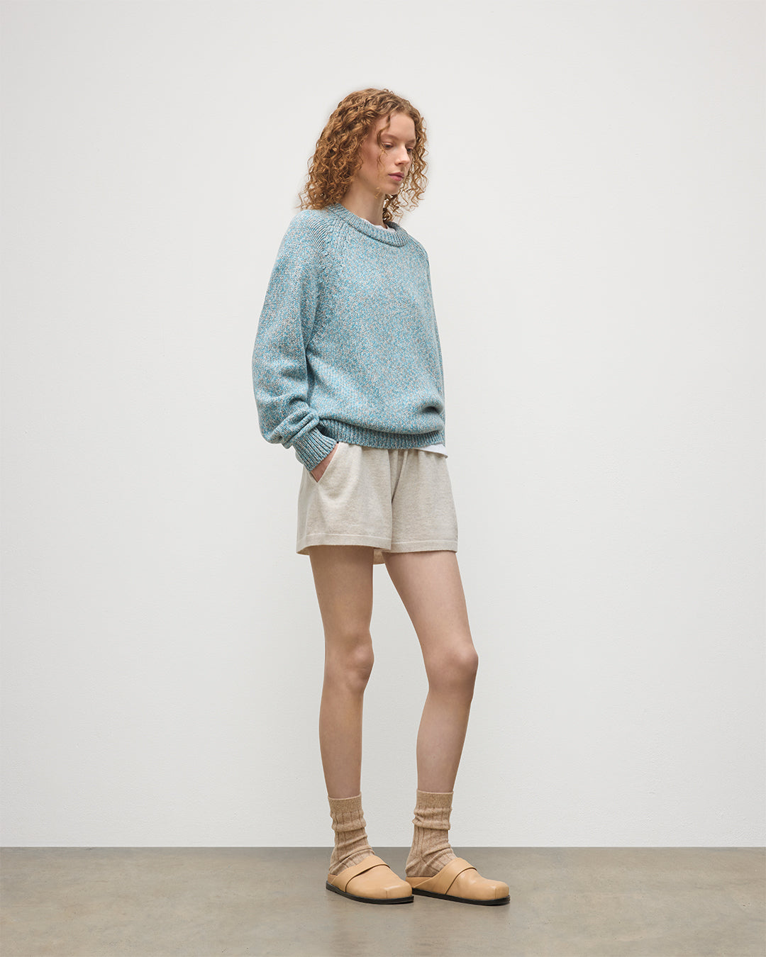 Fyfe Bright Blue Cashmere Jumper