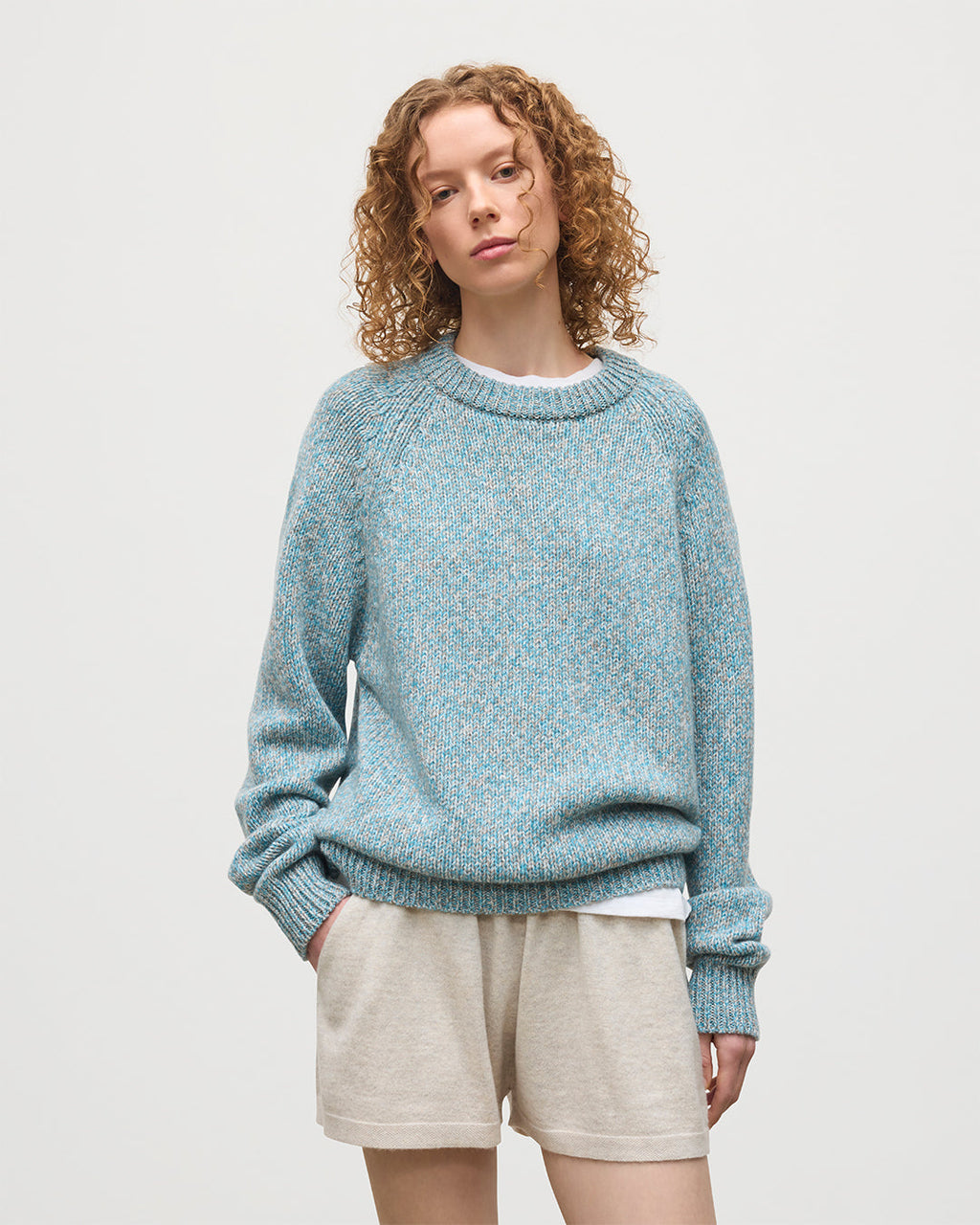 Fyfe Bright Blue Cashmere Jumper