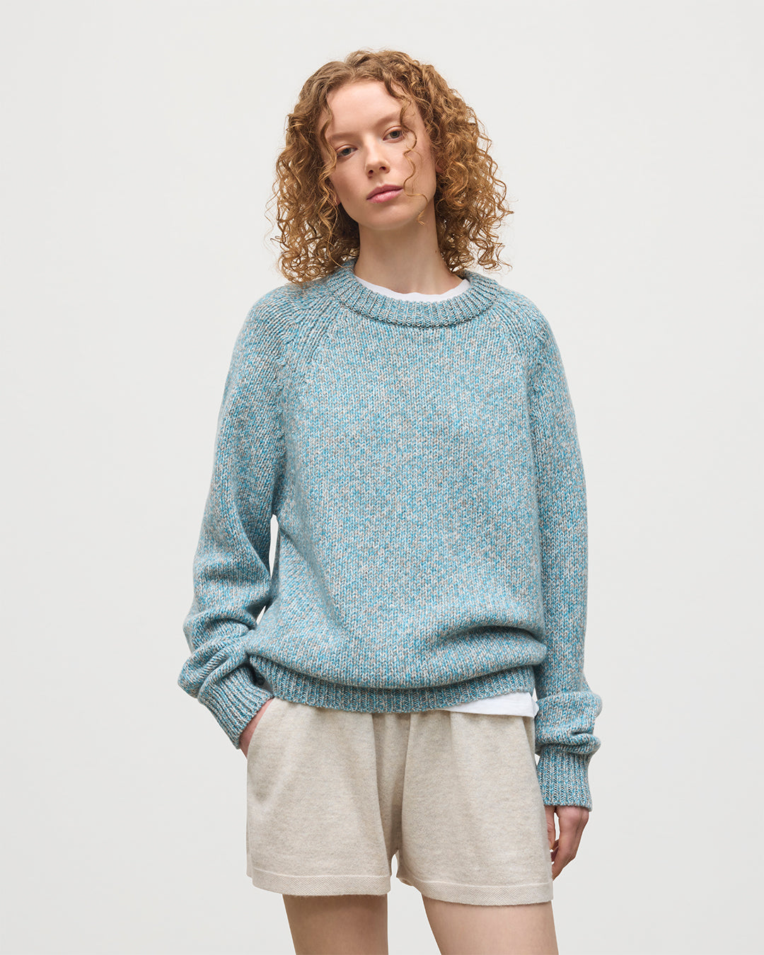Fyfe Bright Blue Cashmere Jumper