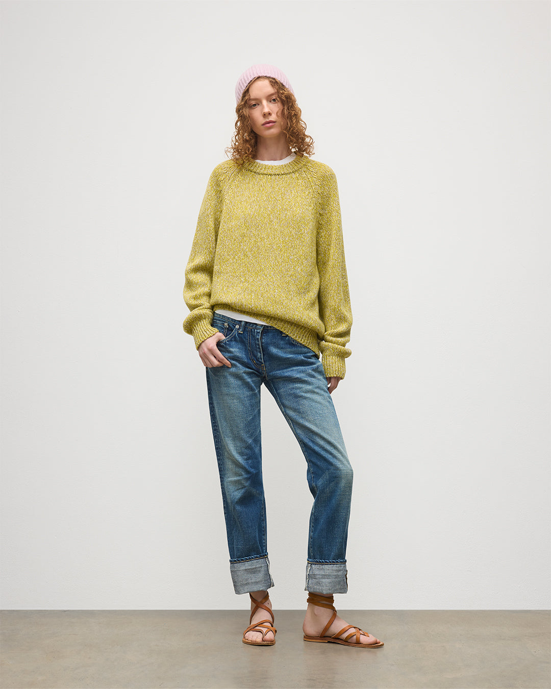 Fyfe Yellow Cashmere Jumper