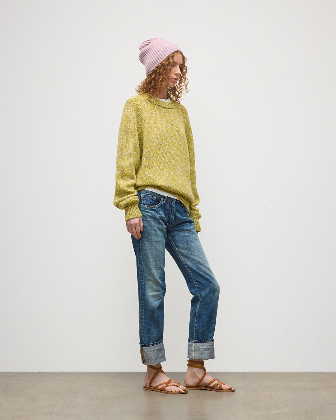 Fyfe Yellow Cashmere Jumper