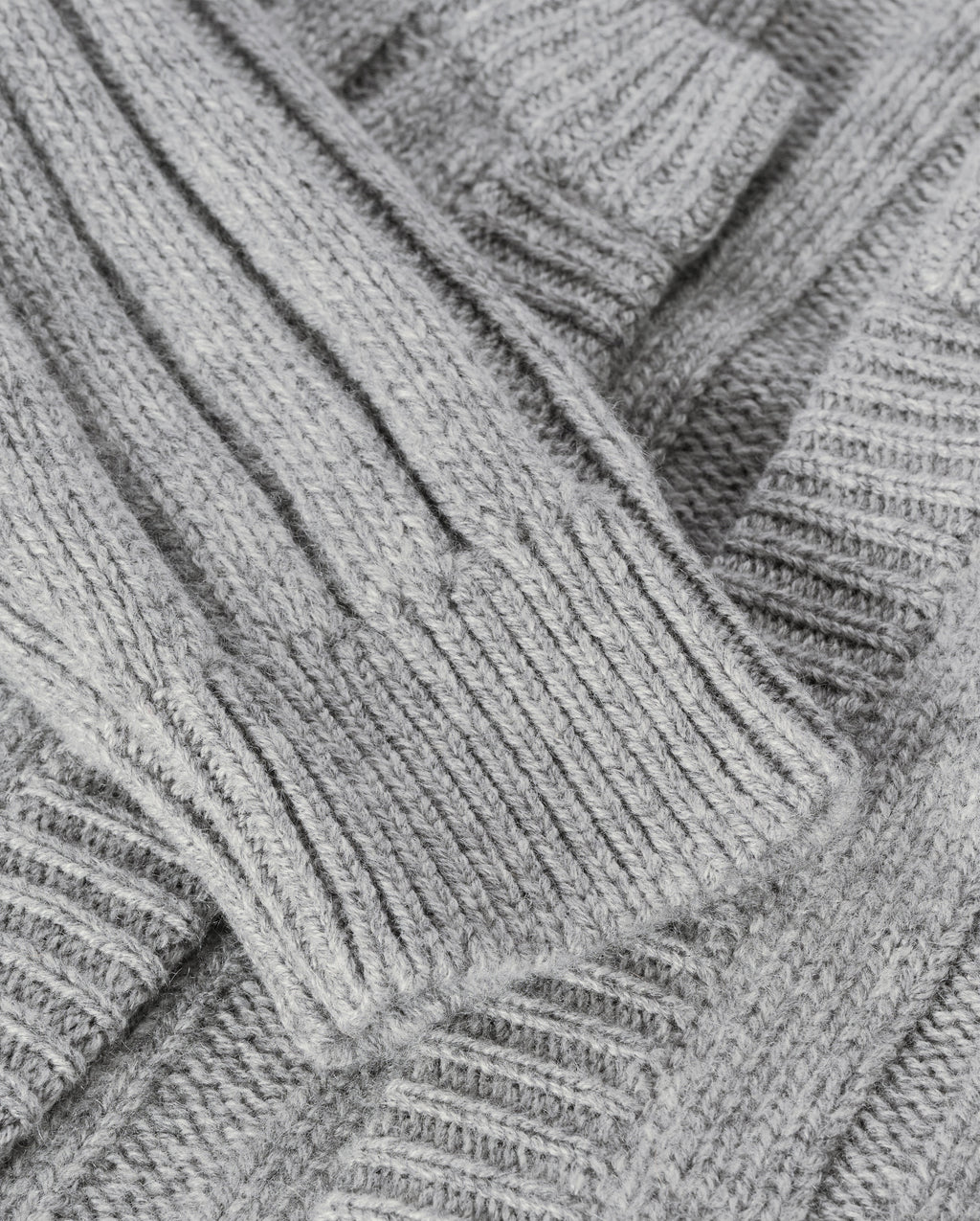 Lecht Grey Cashmere Crew Cardigan
