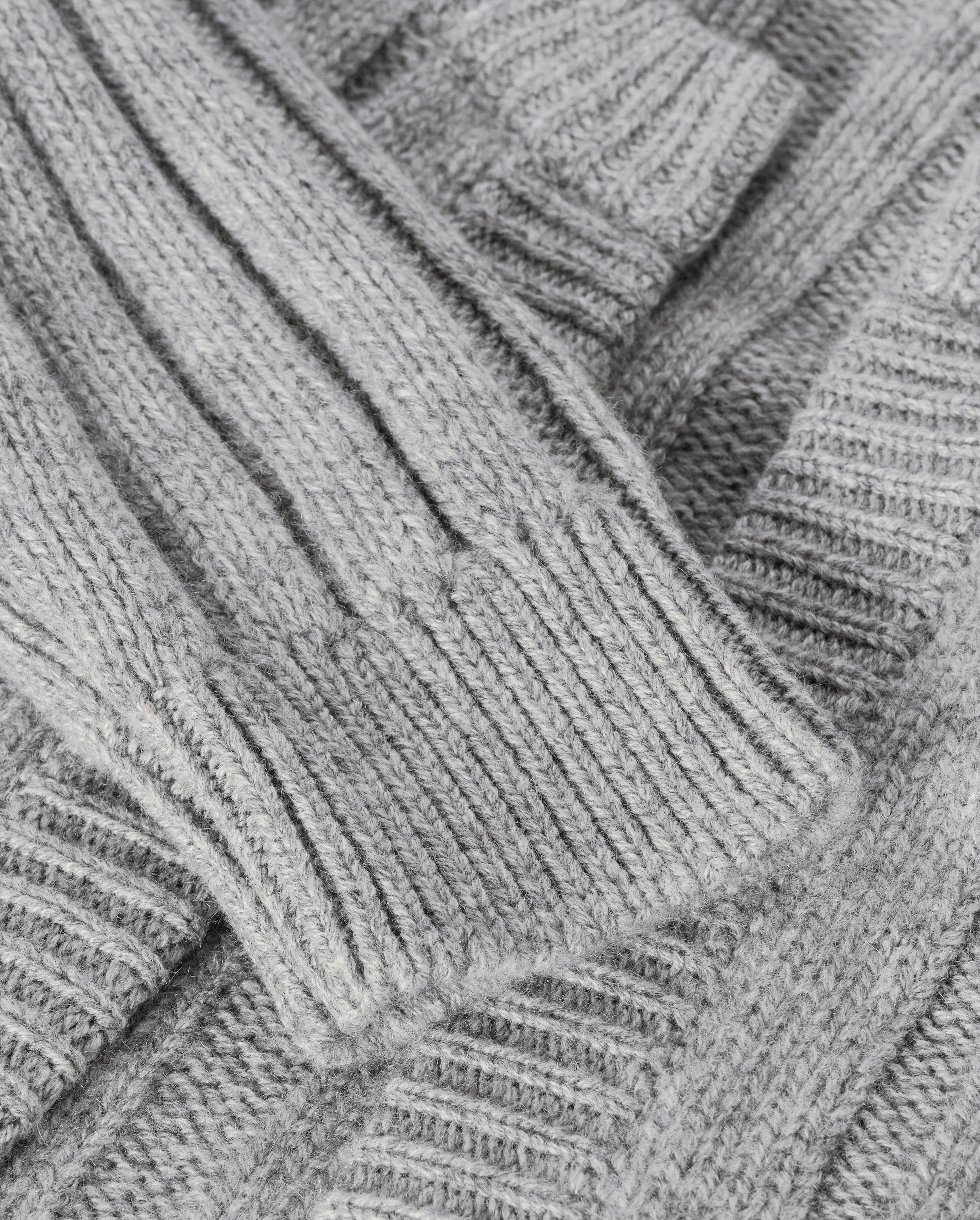 Lecht Grey Cashmere Crew Cardigan