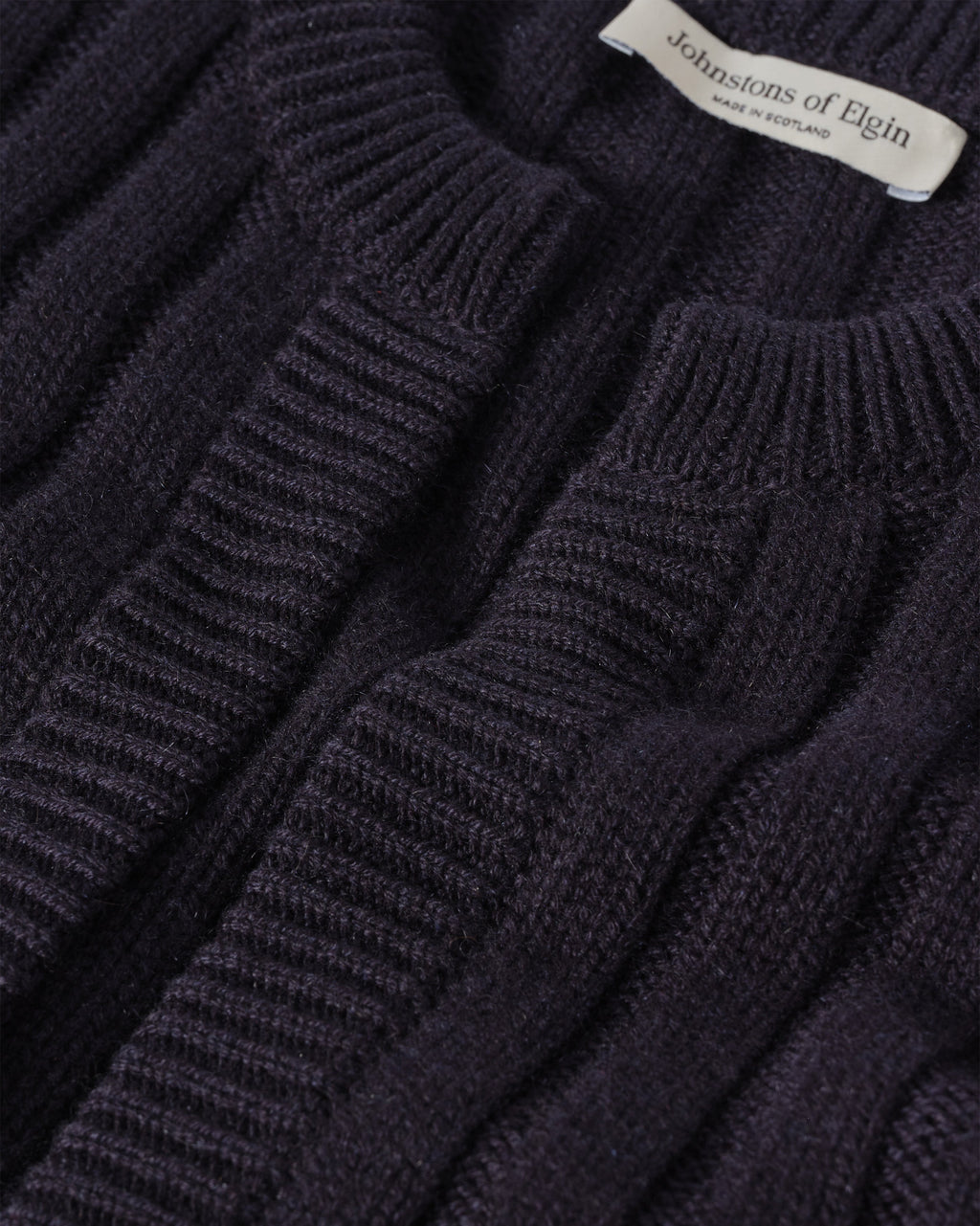 Lecht Dark Navy Cashmere Crew Cardigan