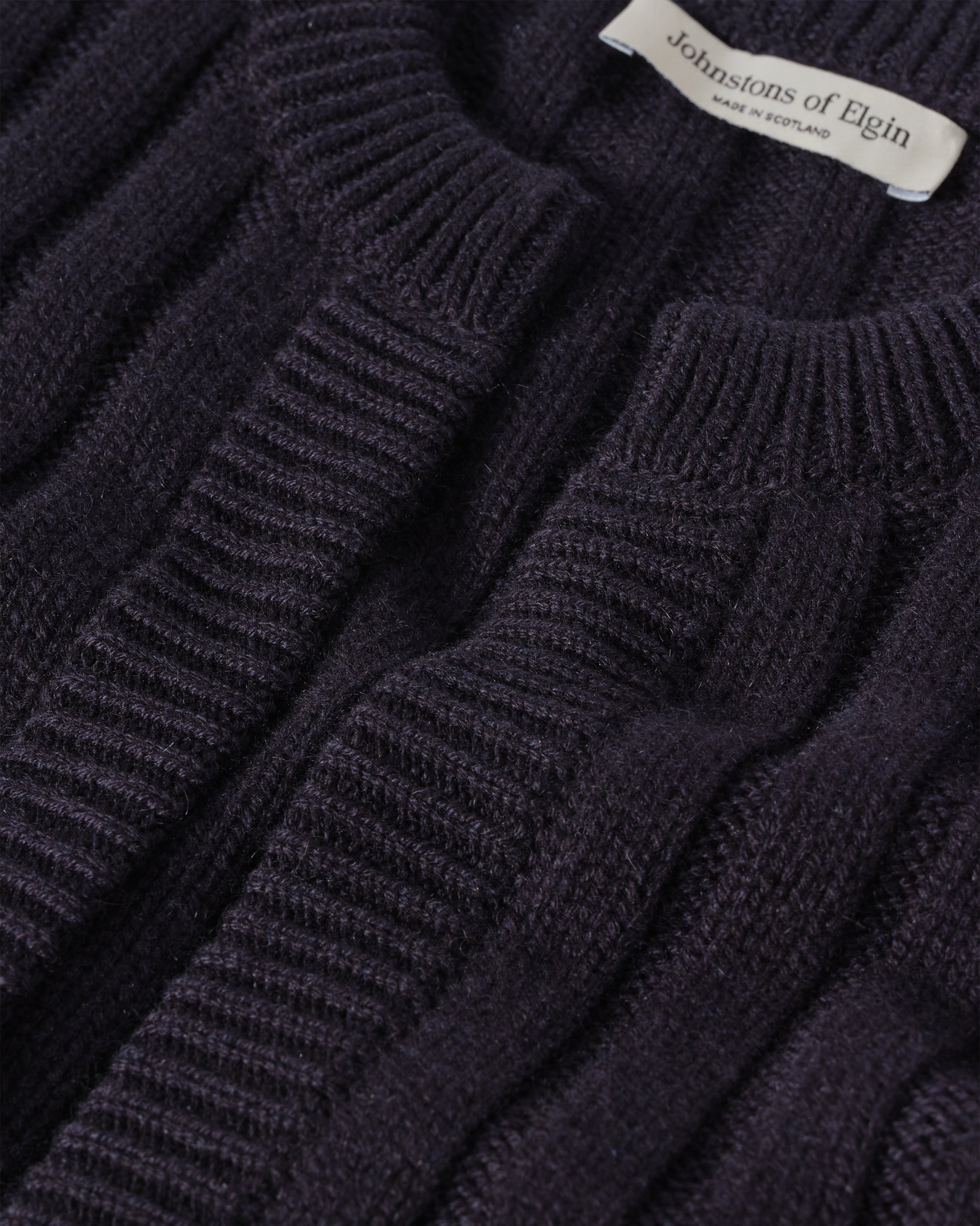Lecht Dark Navy Cashmere Crew Cardigan
