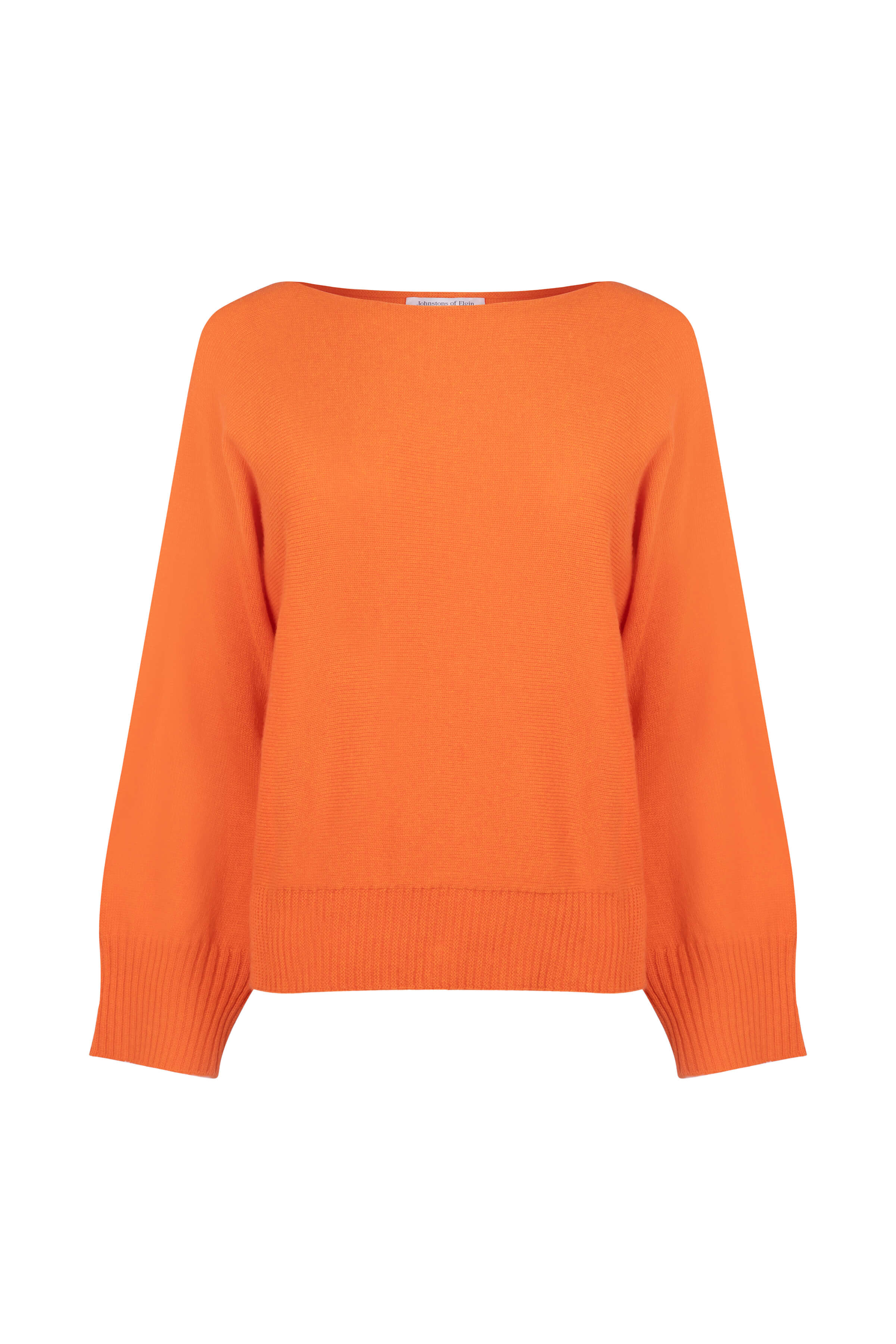 Orange Cashmere Cape Sweater