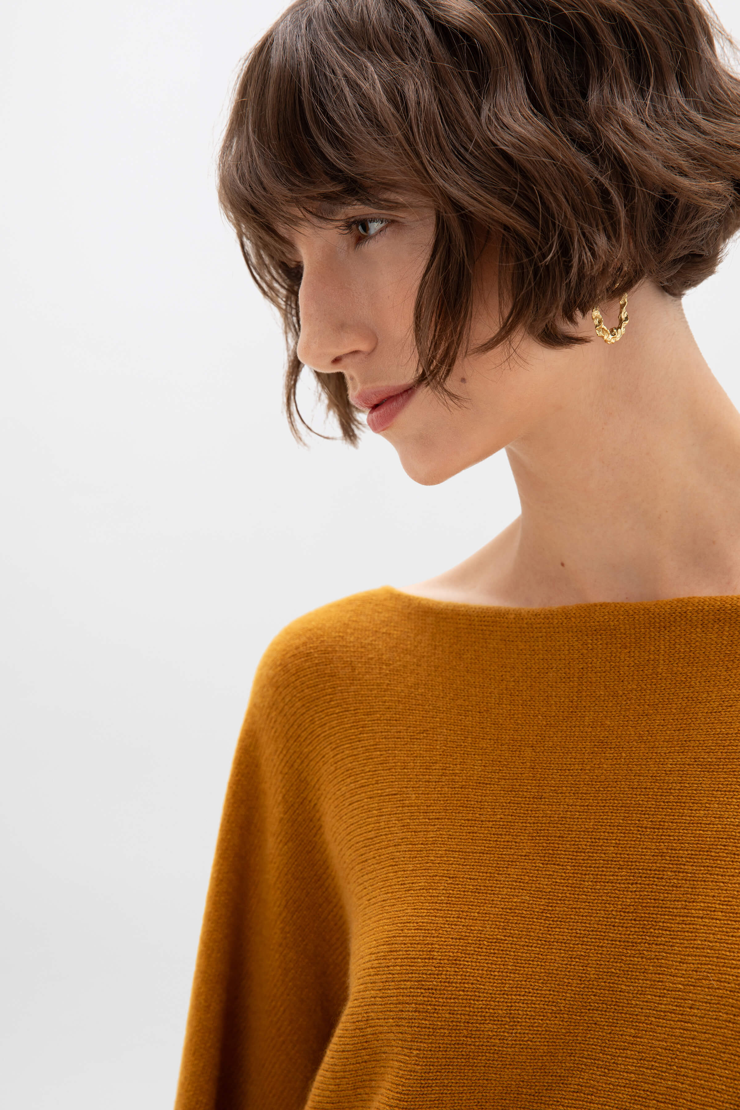 Cashmere Cape Dark Yellow Jumper