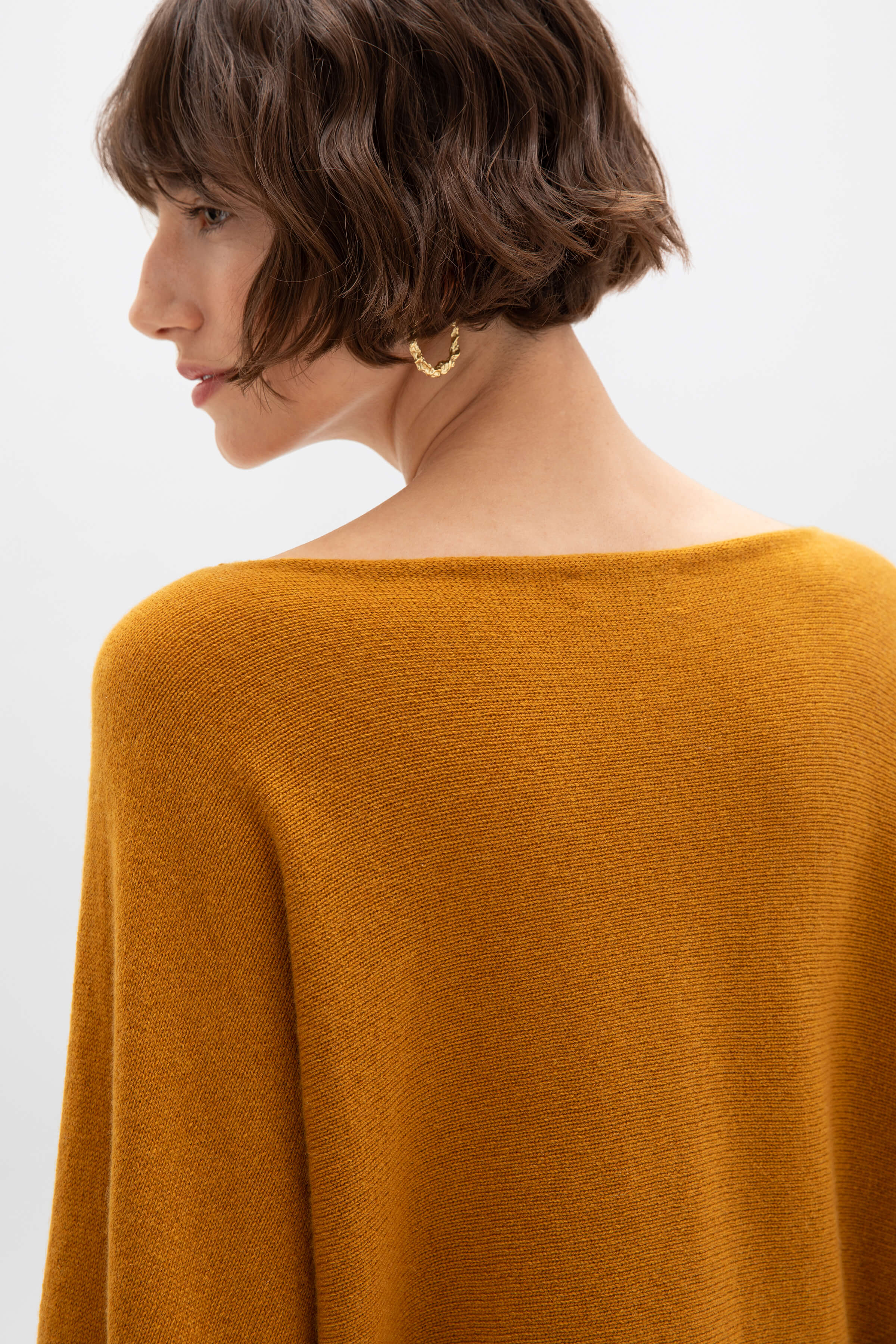 Cashmere Cape Dark Yellow Jumper