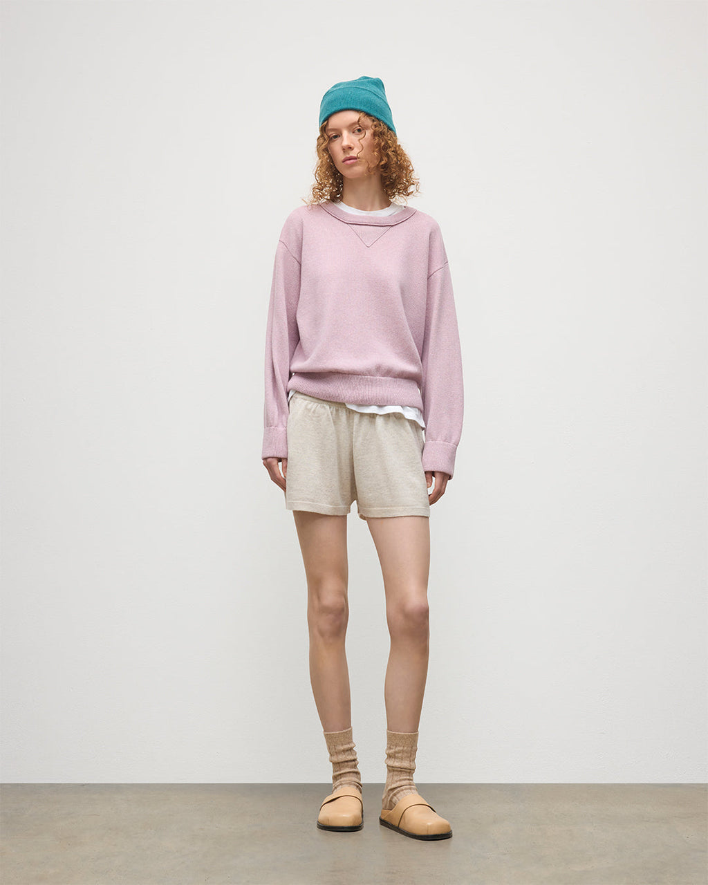 Cove Natural Cashmere Shorts