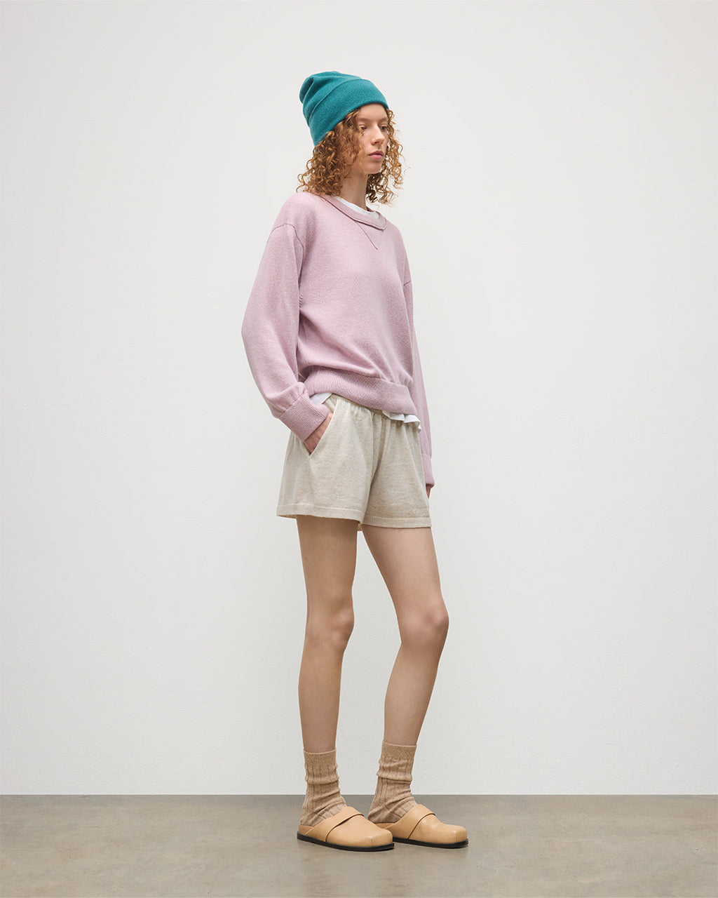 Cove Natural Cashmere Shorts