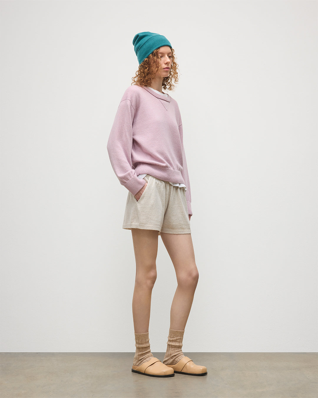 Cove Natural Cashmere Shorts